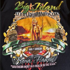 Harley-Davidson Black and Orange Logo Tee